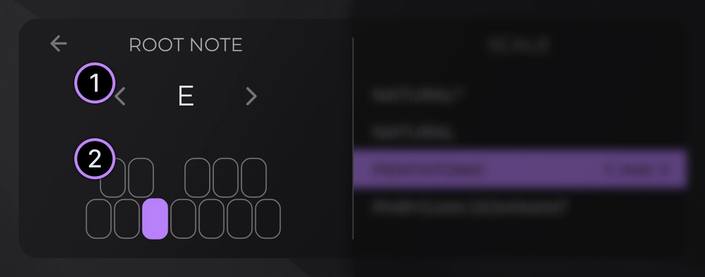 Key select root note