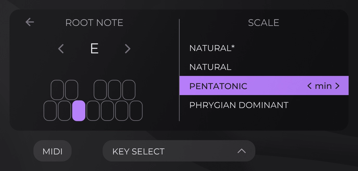 Key select